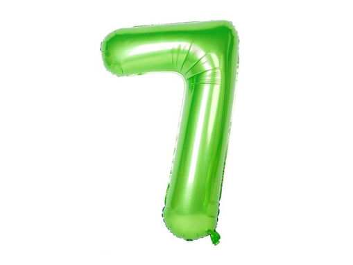 Picture of FOIL BALLOON NUMBER 7 GREEN 40 INCH
